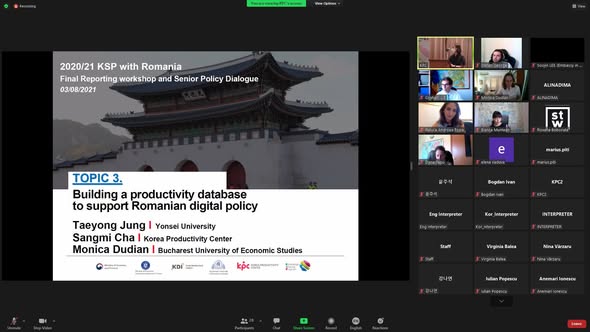 Final Reporting Workshop on Digitalization and Productivity in Romania